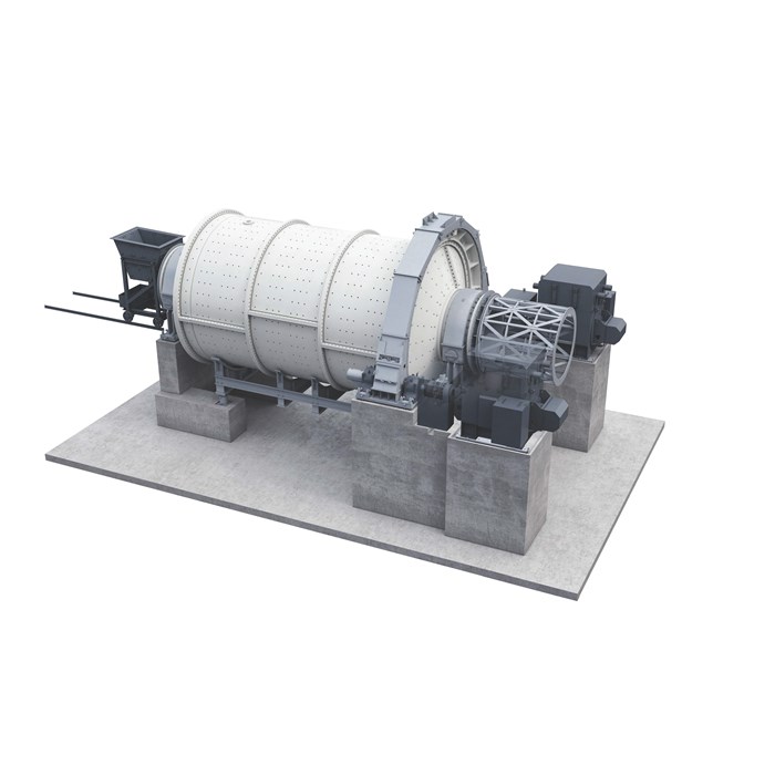 Render of Metso ball mill