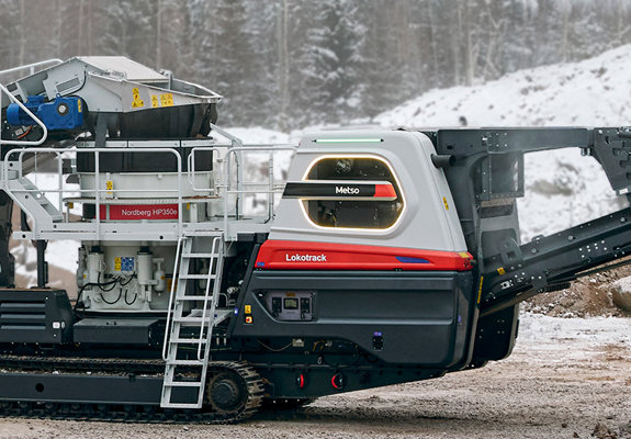 LT350C mobile diesel-electric cone crusher 