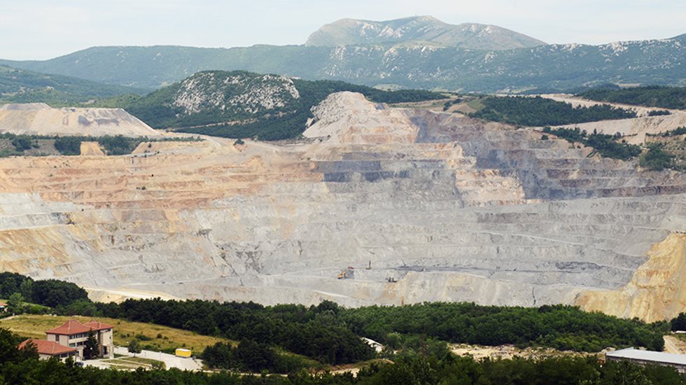 RTB Bor open pit mine view