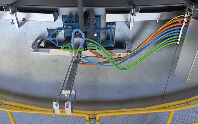 Furnace camera cables