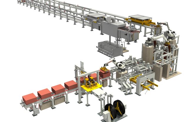 Máquina robotizada de extracción de depósito completo 