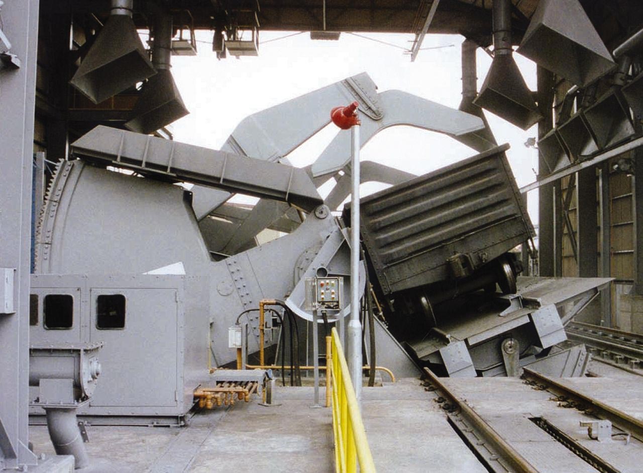 Rotaside® railcar dumpers
