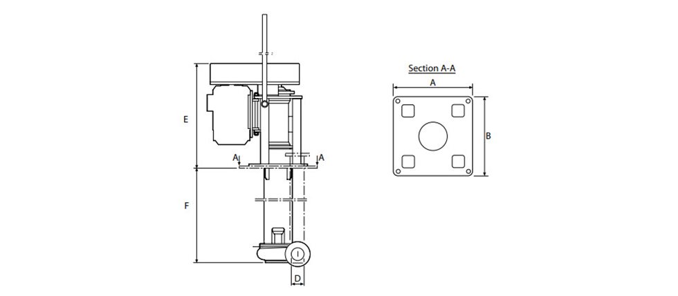 Selection of Sala ST vertical induced flow pump.